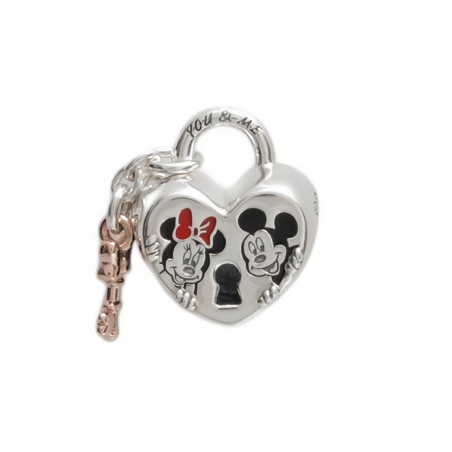 【ギフト対応可】パンドラ PANDORA ブレスレットチャーム Disney Mickey Mouse & Minnie Mouse Padlock Charm...