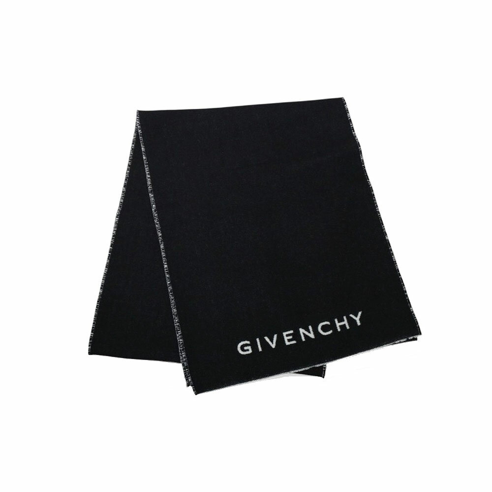 ジバンシー GIVENCHY マフラー ストール ロゴ ユニセックス メンズ レディース ブラック 人気 ブランド..