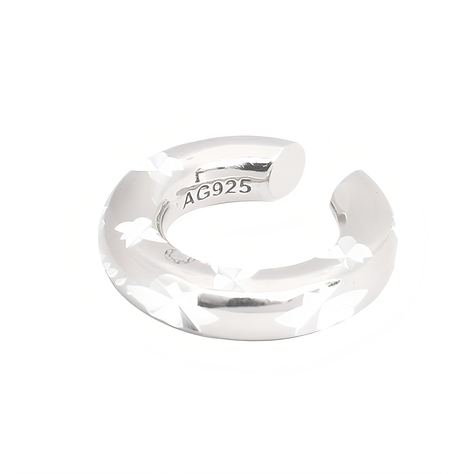 サスキア ディツ SASKIA DIEZ イヤーカフ BOLD EARCUFF NO2 STAR スター彫刻 レディース シルバー 片耳用 シンプル スタイリッ...