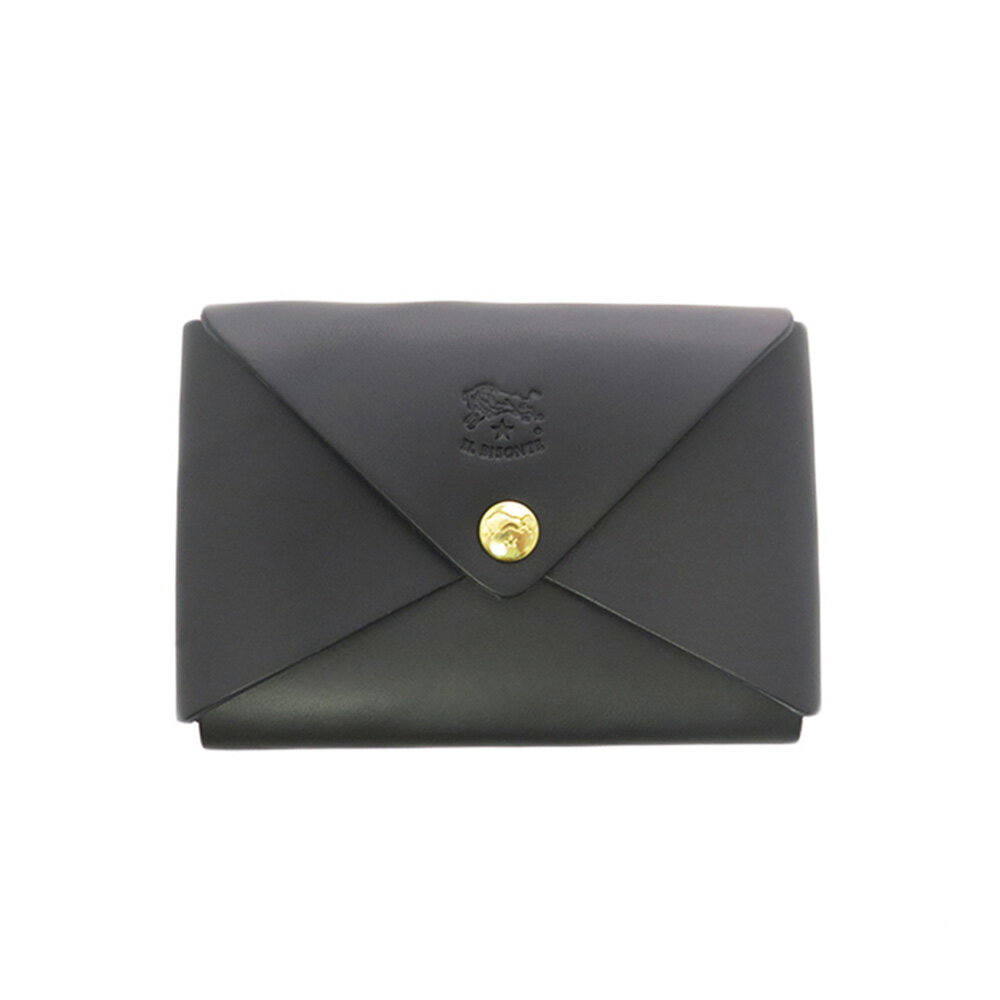 イルビゾンテ IL BISONTE カードケース メンズ レディース ブラック Nero 名刺入れ シンプル ブランド おしゃれ 誕生日 記念 プレゼント ギフト 送料無料