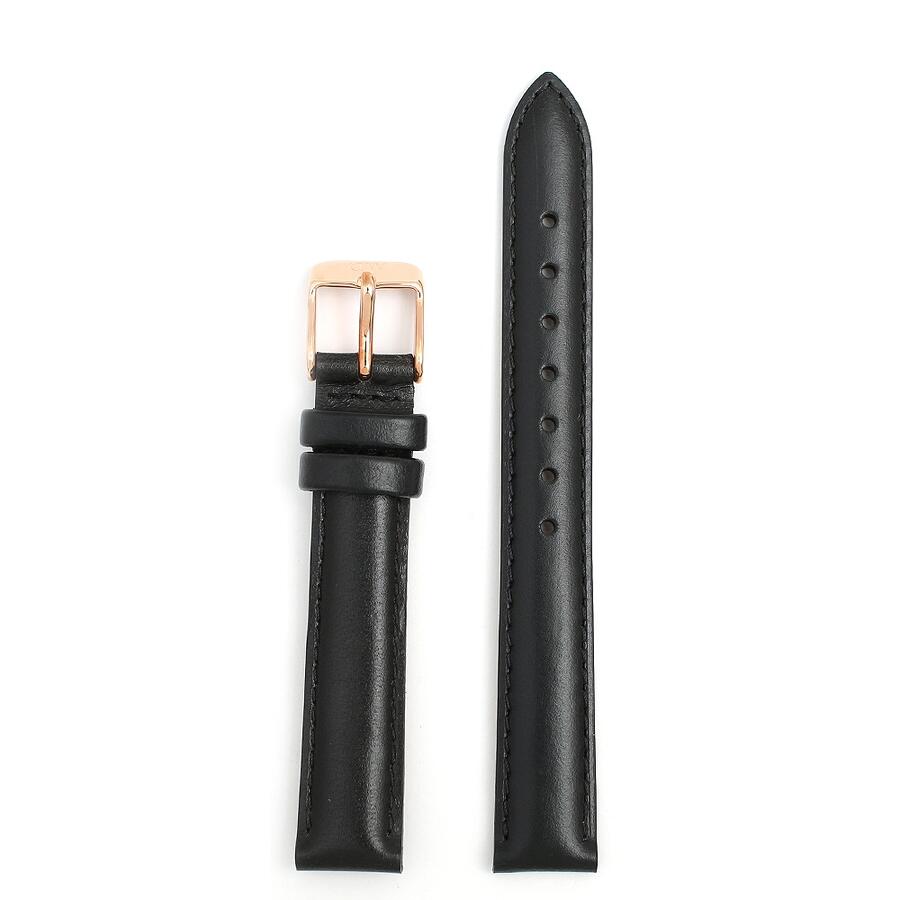 Rakuten - 【ギフト対応可】ダニエルウェリントン DANIEL WELLINGTON 替えベルト Sheffield Strap Rose Gold レザー ブラック おしゃれ 人気 ブランド 誕生日 記念 プレゼント ギフト 送料無料