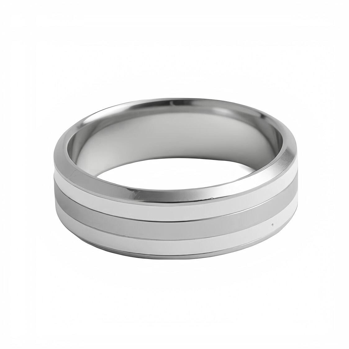 Rakuten - 【ギフト対応可】ダニエルウェリントン DANIEL WELLINGTON リング Emalie Ring Satin White S アクセサリー ジュエリー 指輪 レディース メンズ シルバー ホワイト 高級感 上品 人気 ブランド おしゃれ 誕生日 記念 プレゼント ギフト 送料無料