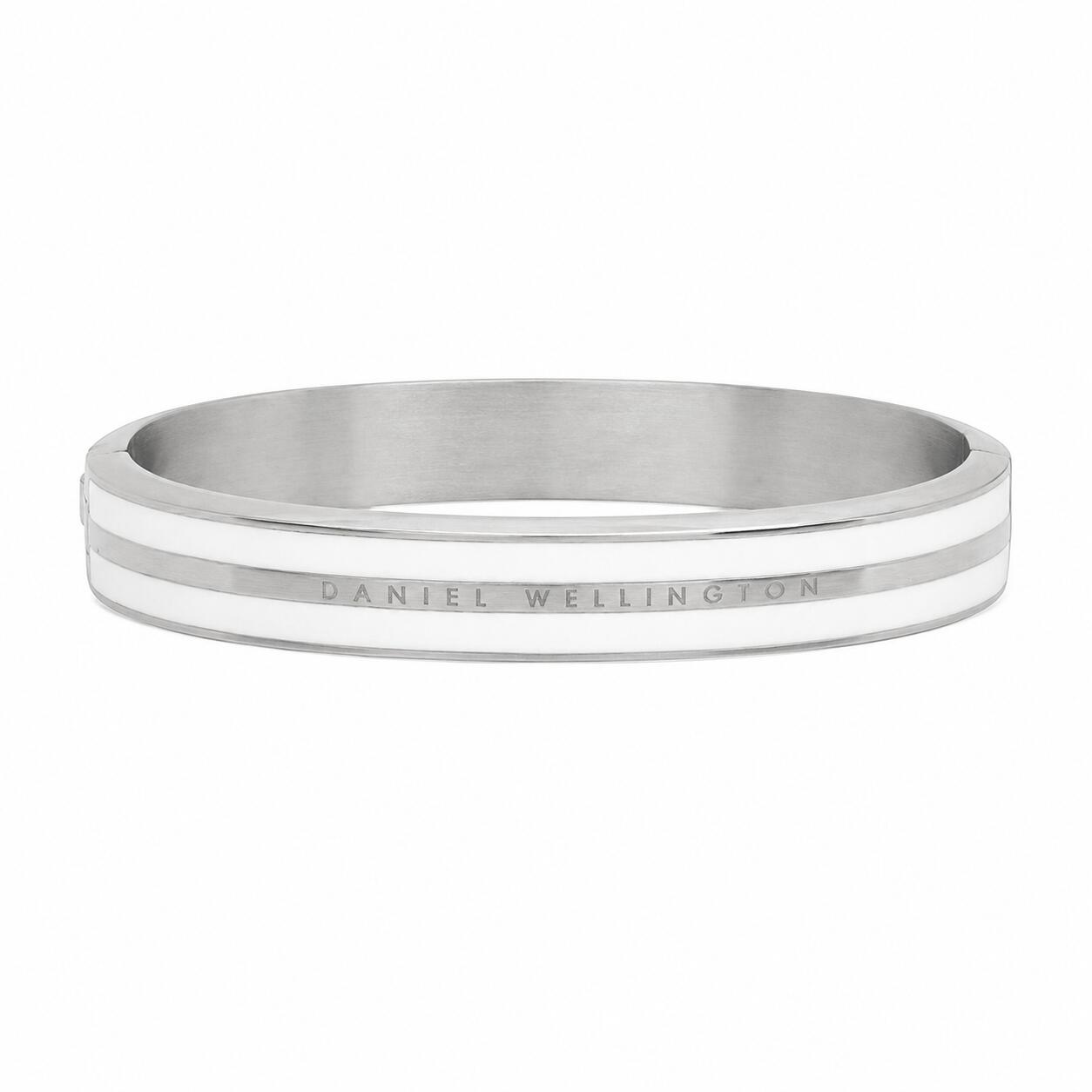 樂天商城 - 【ギフト対応可】ダニエルウェリントン DANIEL WELLINGTON バングル Emalie Infinite Silver Satin White ホワイト シルバー ステンレススチール レディース 高級感 上品 アクセサリー 人気 ブランド おしゃれ 誕生日 記念 プレゼント ギフト 送料無料