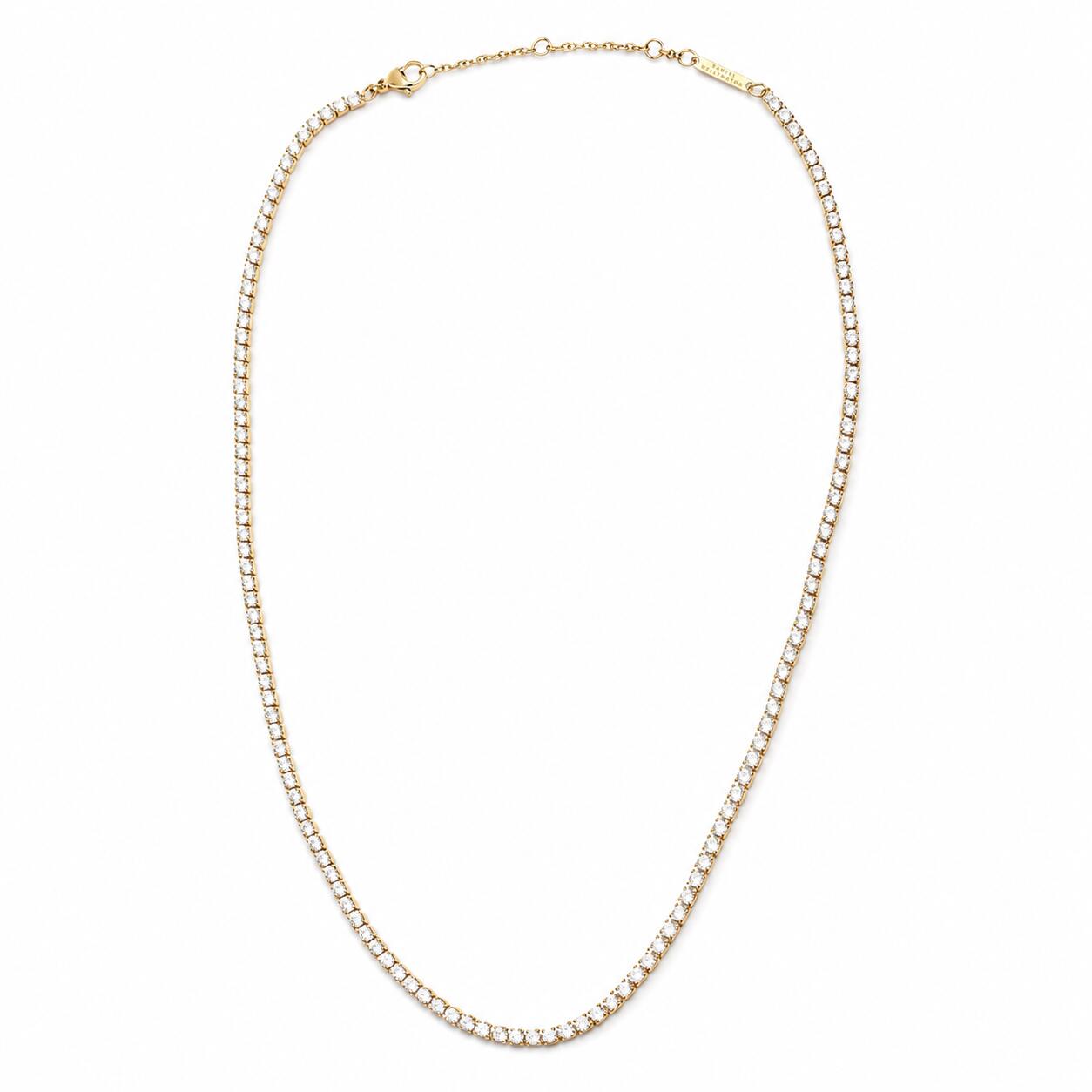 Rakuten - 【ギフト対応可】ダニエルウェリントン DANIEL WELLINGTON ネックレス Classic Tennis Necklace Gold クラッシックテニスネックレス ゴールド 高級感 金属アレルギー対応 上品 アクセサリー 人気 ブランド おしゃれ 誕生日 記念 プレゼント ギフト 送料無料