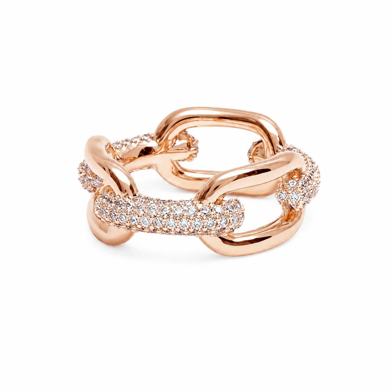 Rakuten - 【ギフト対応可】ダニエルウェリントン DANIEL WELLINGTON リング Crystal Link Ring Rose Gold クリスタル ローズゴールド レディース メンズ 高級感 上品 アクセサリー 人気 ブランド おしゃれ 誕生日 記念 プレゼント ギフト 送料無料