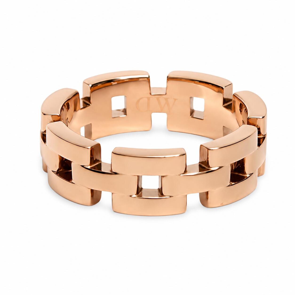 Rakuten - 【ギフト対応可】ダニエルウェリントン DANIEL WELLINGTON リング 3-LINK RING ローズゴールド ジュエリー レディース 高級感 上品 アクセサリー 人気 ブランド おしゃれ 誕生日 記念 プレゼント ギフト 送料無料