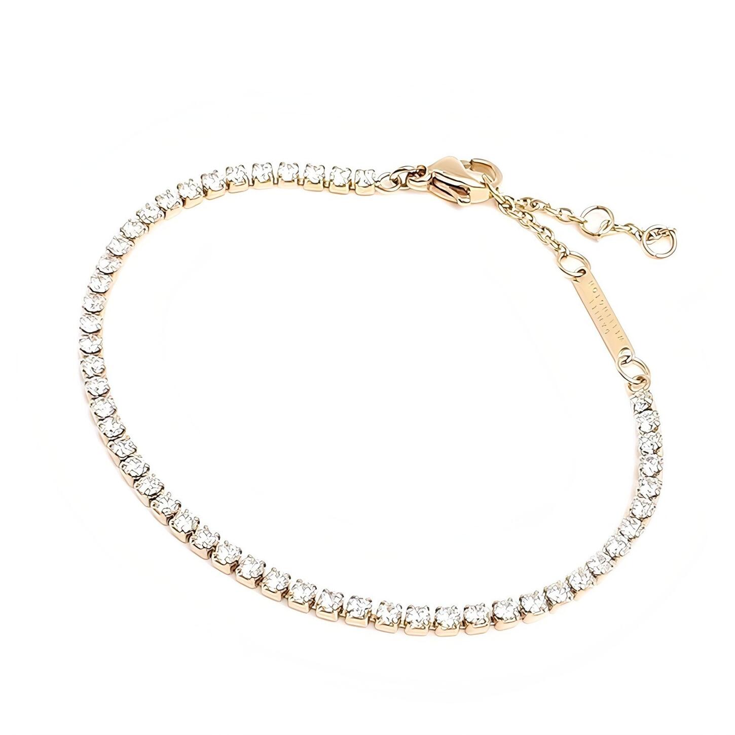 【ギフト対応可】ダニエルウェリントン DANIEL WELLINGTON ブレスレット Classic Tennis Bracelet Gold クラッシックテニスブレスレット ゴールド 高級感 金属アレルギー対応 上品 アクセサリー 人気 ブランド おしゃれ 誕生日 記念 プレゼント ギフト 送料無料