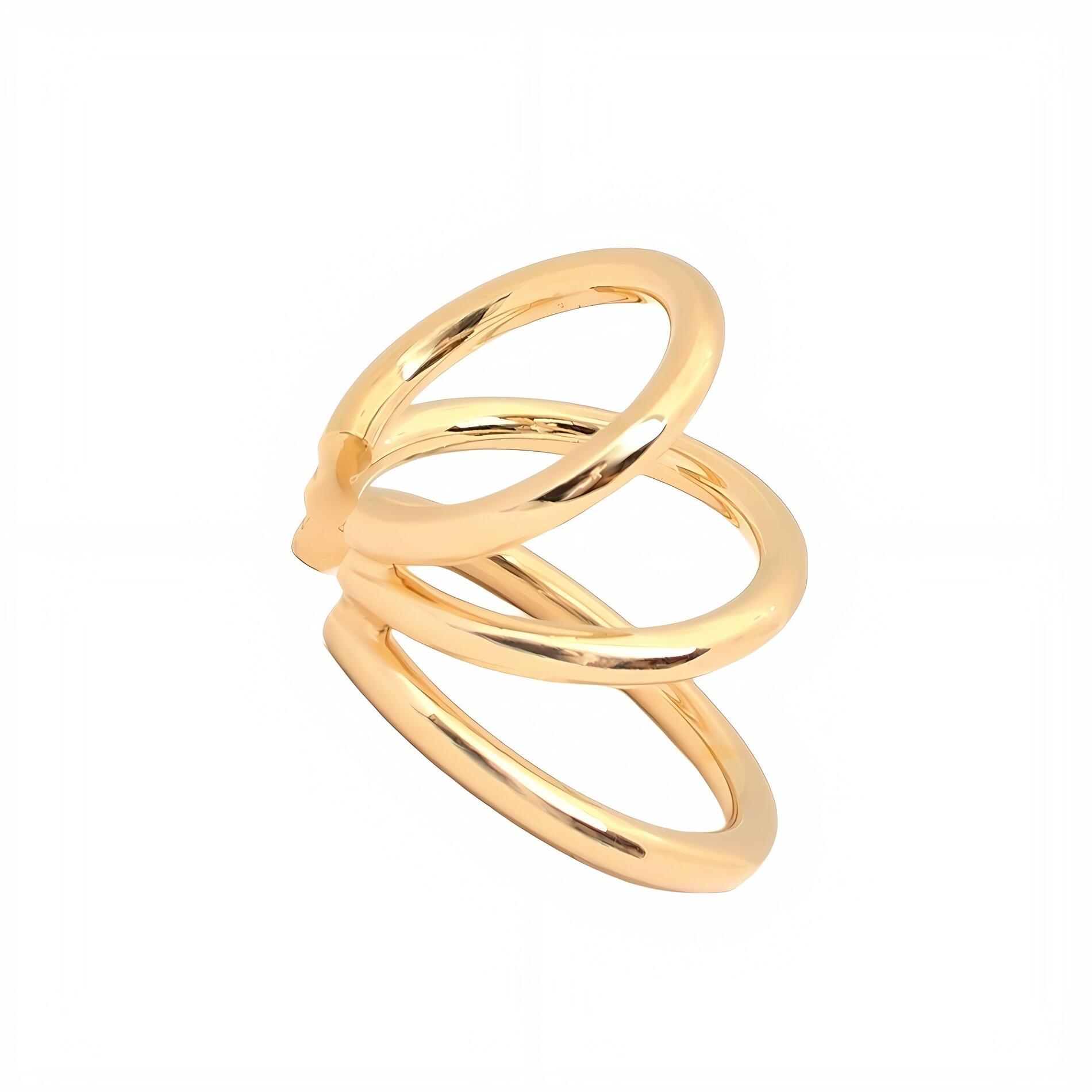 【ギフト対応可】サスキア ディツ SASKIA DIEZ イヤーカフ WIRE BOLD EARCUFF TRIPLE ゴールド 片耳用 ..