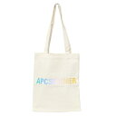 アーペーセー A.P.C. トートバッグ M61442-COEOV-AAC メンズ レディース オフホワイト アイボリー ユニセックス A4 ショルダーバッグ キャンバス マルチカラー ロゴ カジュアル おしゃれ 誕生日 記念 プレゼント ギフト 送料無料