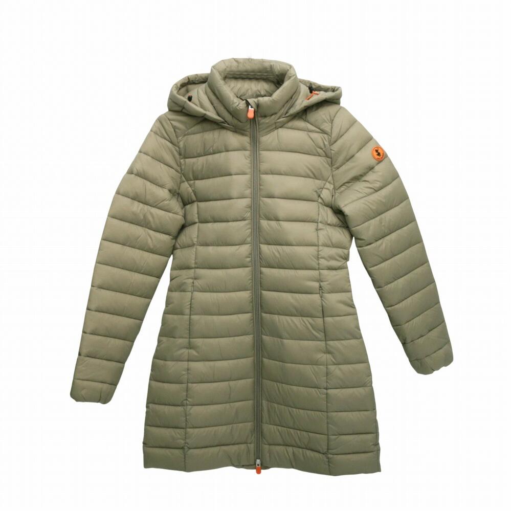 セイブ ザ ダック SAVE THE DUCK MIRI ダウンジャケット ダウンコート レディース ELEPHANT GREY カーキ 人気 ブランド おしゃれ 誕生日 記念 プレゼント ギフト 送料無料