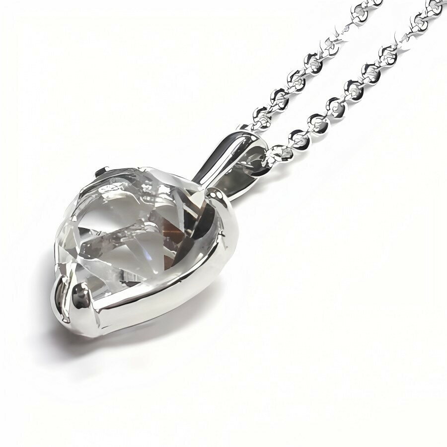 Rakuten - メガサイズ 大きなハートペンダント 高品質クリスタル使用 ネックレス 日本製 アクセサリー ジュエリー おしゃれ 誕生日 記念 プレゼント ギフト 送料無料