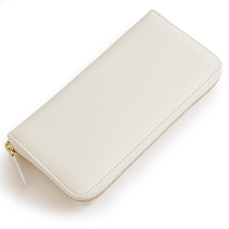 Rakuten - BEAMZSQUARE マットホワイト×ゴールド 牛革 ラウンドファスナー長財布 開運金運財布 おしゃれ 人気 ブランド 誕生日 記念 プレゼント ギフト 送料無料