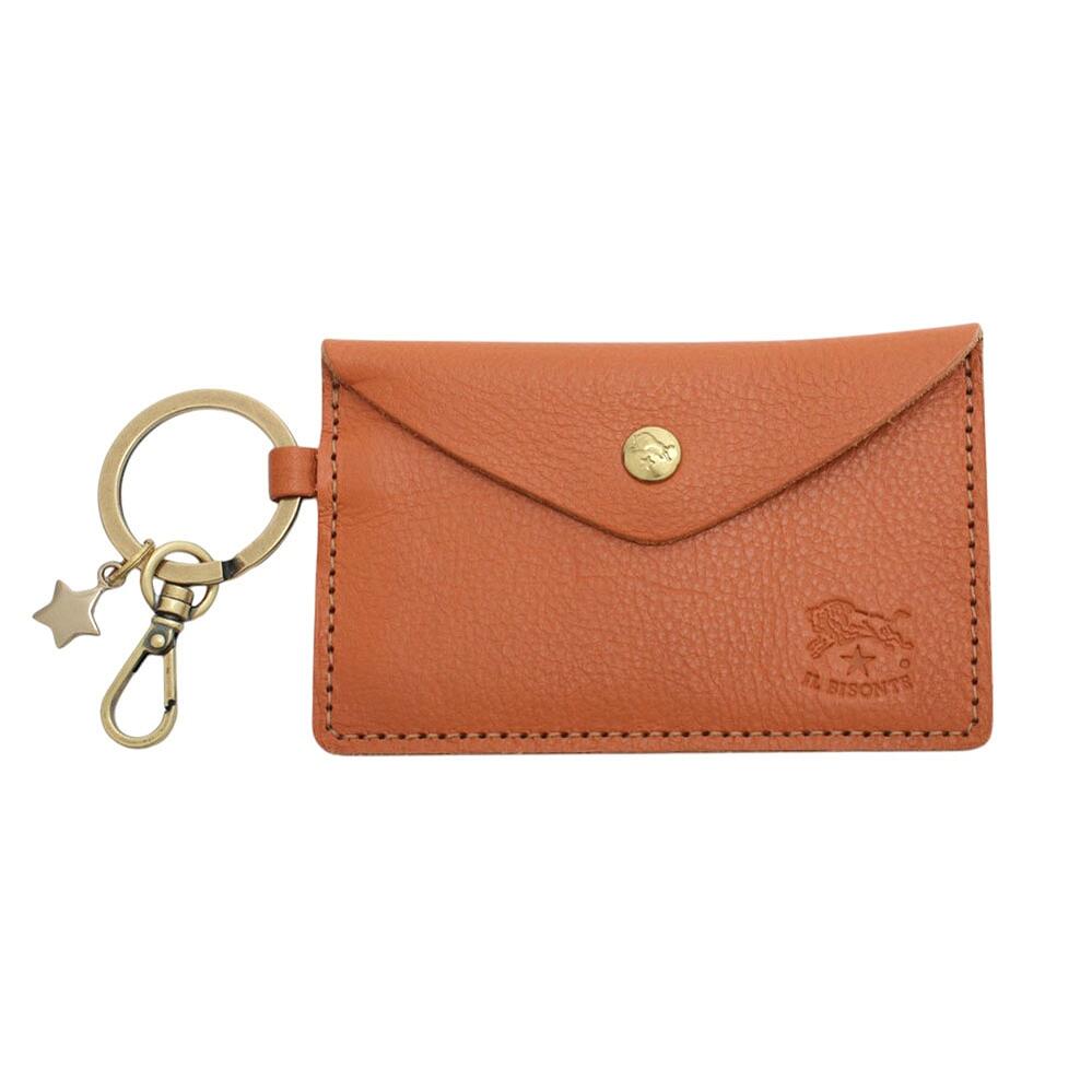 【ギフト対応可】イルビゾンテ IL BISONTE カードケース コインケース キーケース 名刺入れ キーリング付 レザー 本革 キャラメル おしゃれ 人気 ブランド 誕生日 記念 プレゼント ギフト 送料無料