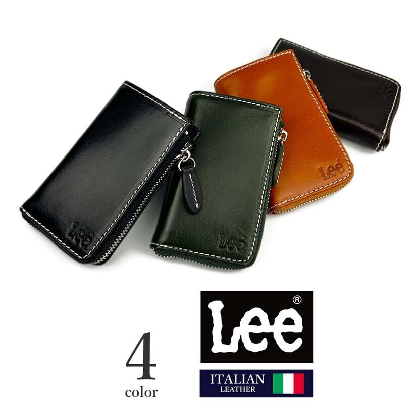 Rakuten - 全4色 Lee リー 高級イタリアンレザーステッチデザイン L字ファスナー スマートキーケース 鍵 ファッション 人気 ブランド おしゃれ 誕生日 記念 プレゼント ギフト 送料無料