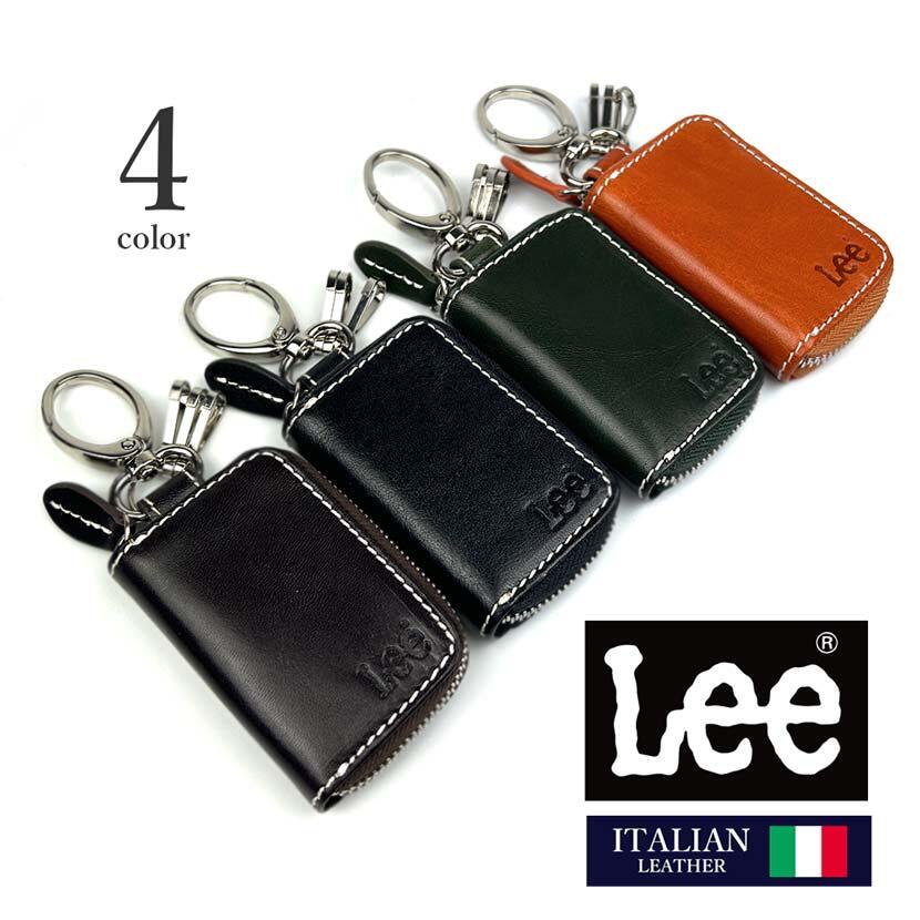 乐天商城 - 全4色 Lee リー イタリアンレザーステッチデザイン ラウンドファスナー スマートキーケース 鍵入れ ファッション 人気 ブランド おしゃれ 誕生日 記念 プレゼント ギフト 送料無料