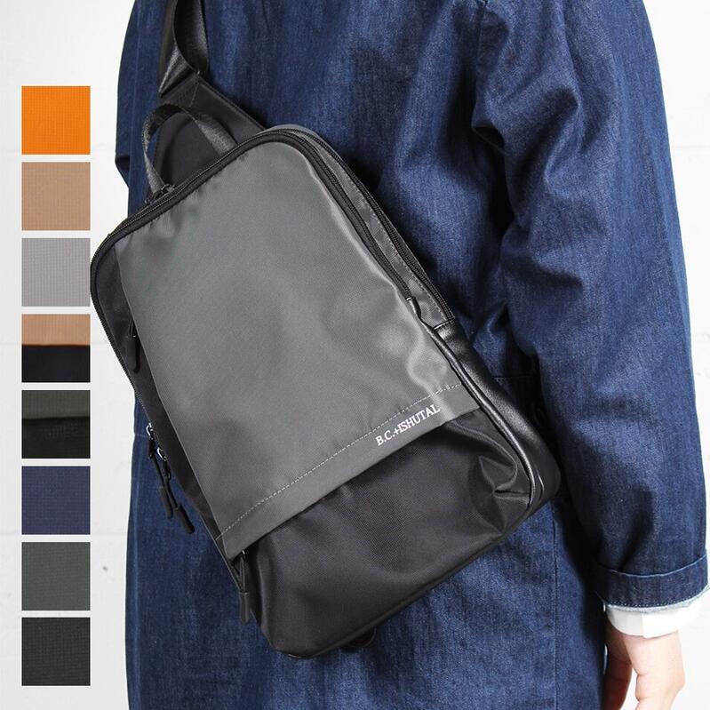 全8色 B.C.+ISHUTAL 軽量 撥水 ミニマルデザイン ボディバッグ ファッション カジュアル 人気 ブランド おしゃれ 誕生日 記念 プレゼント ギフト 送料無料