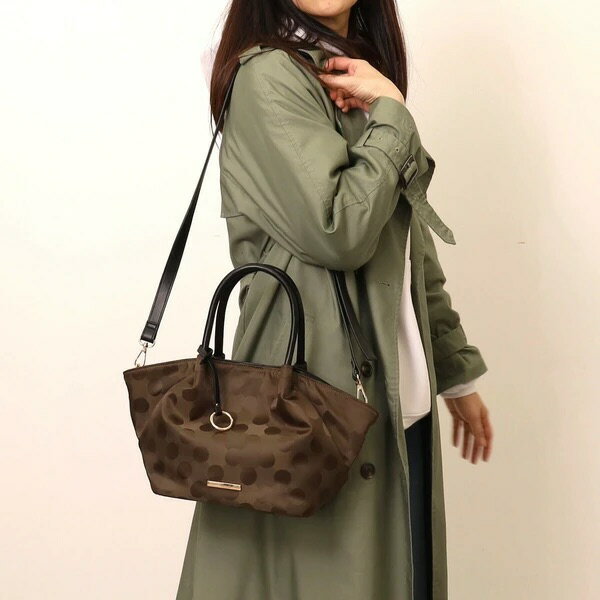 Rakuten - 新作 Nananoel ナナノエル marcia カラビナ付 DOT柄 2WAY トートバッグ ファッション 人気 ブランド おしゃれ 誕生日 記念 プレゼント ギフト 送料無料