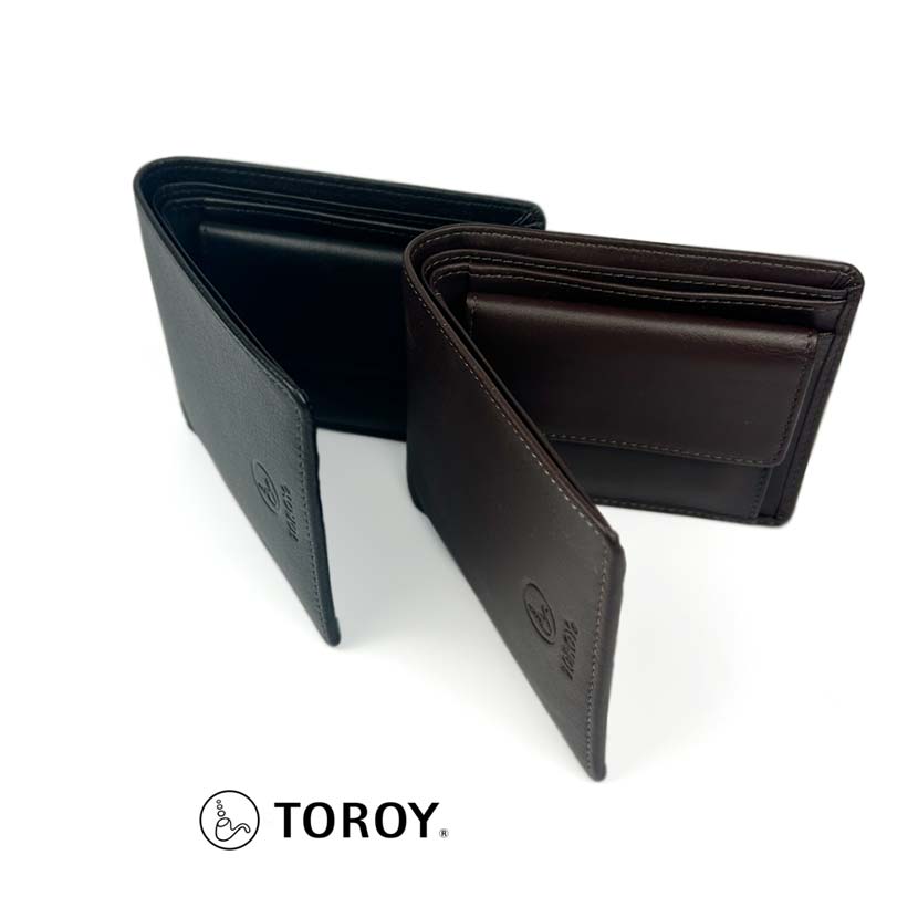 Other - 全2色 TOROY トロイ リアルレザー 2つ折り 財布 ウォレット フラップポケット本革 人気 ブランド おしゃれ 誕生日 記念 プレゼント ギフト 送料無料