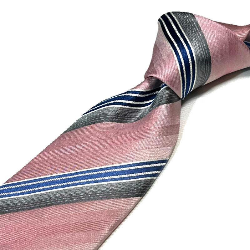 renoma PARIS レノマ ネクタイ 日本製 ストライプ柄 ピンク おしゃれ 人気 ブランド ビジネス ビジカジ オフィス パーティー 誕生日 記念 プレゼント ギフト 送料無料