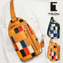 【ビジネスマン応援本革3点セットプレゼント】TRION トライオン レザーバッグ DPC270M 送料無料 本革 牛革 バッグ ボディバッグ ボディーバッグ レ...