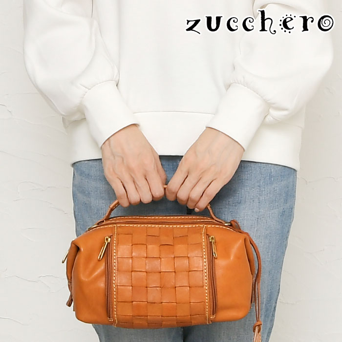 ポイント10倍 zucchero ズッケロ バッグ 49877 送料無料 本革 ヌメ革 バッグ 2way ハンドバッグ ショル..