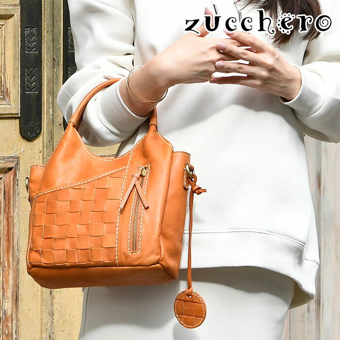 ポイント10倍 zucchero ズッケロ バッグ 49871 送料無料 本革 ヌメ革 バッグ ハンドバッグ ショルダー..