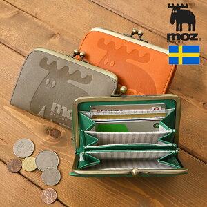 【おすすめセール40%OFF】 moz モズ 財布 86185 本革 送料無料 モズ財布 エルク ヘラジカ がま口 短財布 スウェーデン 牛革 レザー ウォレット がま口財布 札入れ カード入れ 財布 PiTaPa レディース ミニ財布 サイフ カジュアル キレカジ アフィリエイト