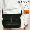 【ビジネスマン応援本革3点セットプレゼント】 TRION トライオン レザーバッグ DPC282 グラブレザー パッチワーク 送料無料 本革 牛革 斜め掛け ショルダーバッグ メンズバッグ レディースバッグ 鞄 通勤 旅行 カジュアル カジュアルバッグ ショルダー