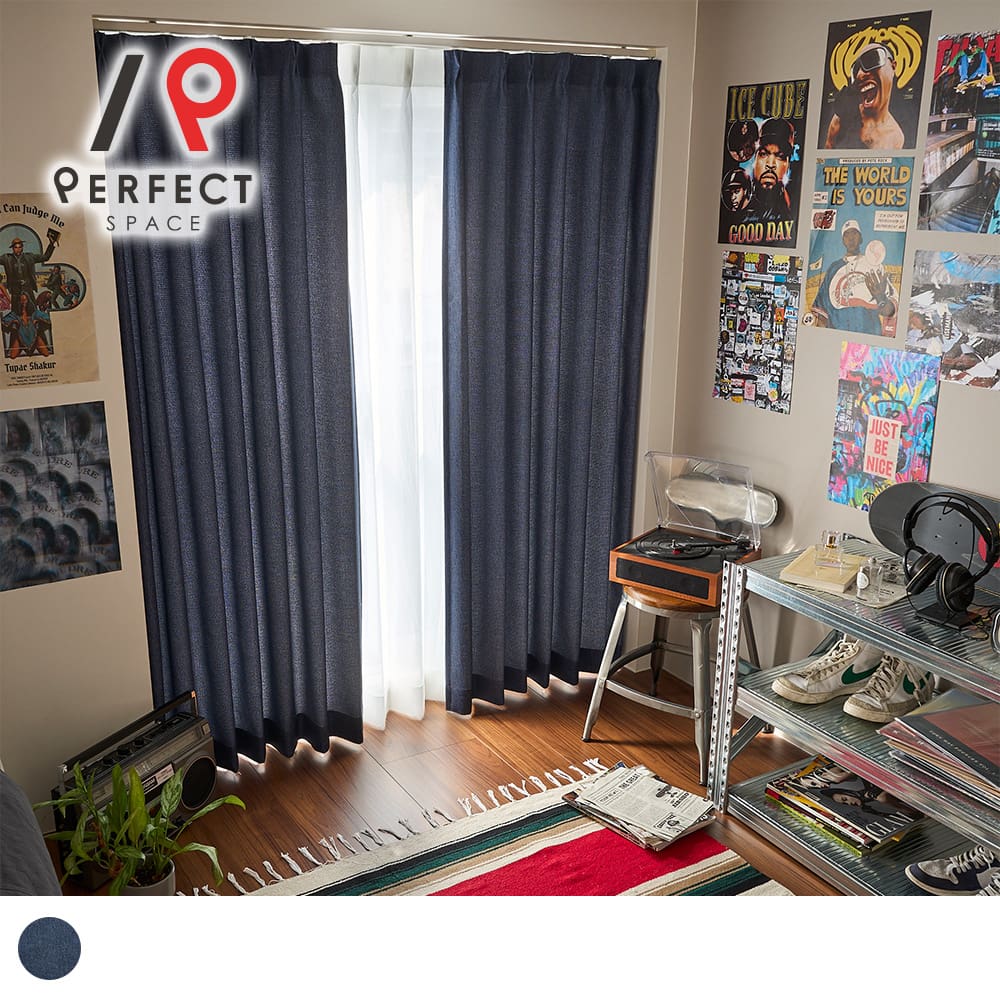 楽天市場】デニム風 カーテンの通販