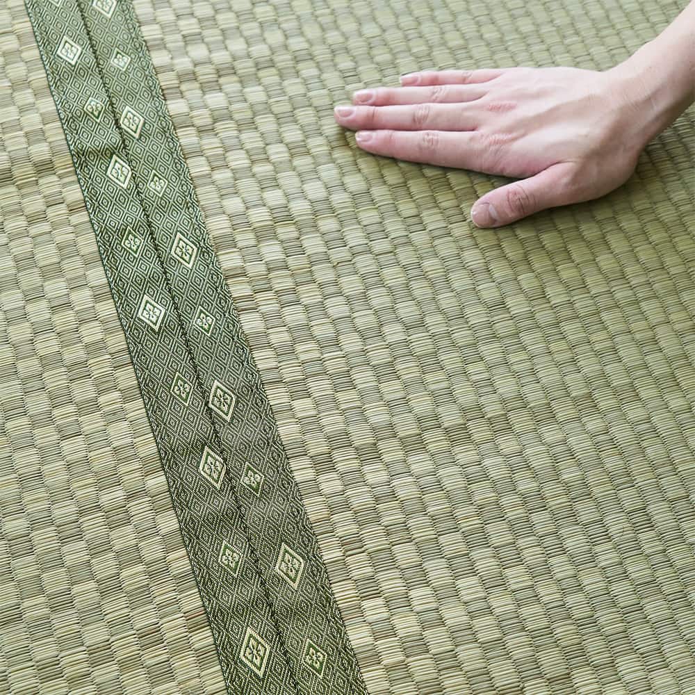 い草ラグ い草上敷き 江戸間 日本製 オールシーズン 抗菌 防汚性 国産い草 市松織 幅88cm長さ176cm 寝室 折り畳み 裏表使える 耐久性