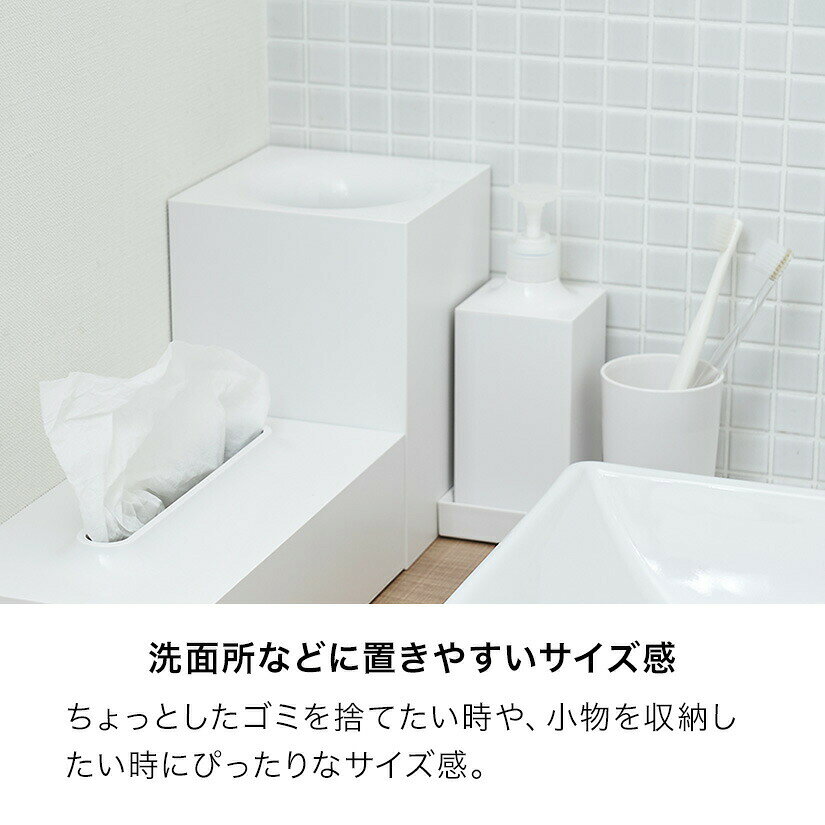 RETTO ゴミ箱 レットー ダストボックス 小物入れ I'mD アイムディー 洗面台 スリム くず入れ ごみ箱 省スペース 洗面用品 洗面小物 トイレ トイレ小物 岩谷マテリアル cup_imd0020 [3]