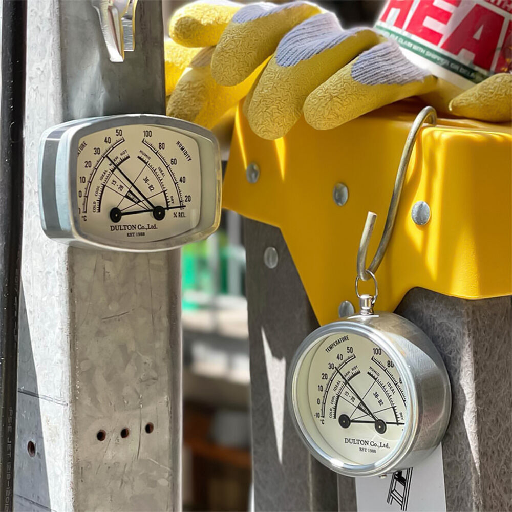 パーフェクトスペース　カーテン館の【最短・翌日出荷】【ダルトン】温度と湿度をひと目でチェック、心地よさを測る温湿度計＜サーモ ハイグロメーター＞｜アングル2