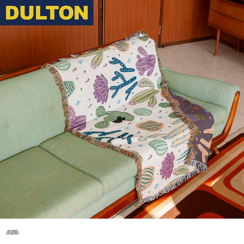 【店内全品ポイントアップ開催中】マルチクロス サボテン柄 ジャカード 薄手 軽量 ソファ ベッド アウトドア