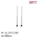 予約販売(8月下旬出荷予定) ベーシックシリーズ ポール ホワイト 2本入り 30cm B12PW2 パーツ