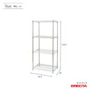 スチールラック エレクター ラック サイドアップエレクターシェルフ ERECTA 送料無料 W605xD460xH1384mm Pポール DB付 4段 MU610P1390W4 2