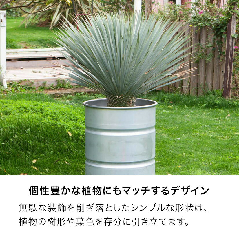 DULTON ダルトン ガルバナイズド タンク L 13号鉢目安 GALVANIZED TANK L 雑貨 鉢カバー 庭 園芸 アウトドア BOTANY 3