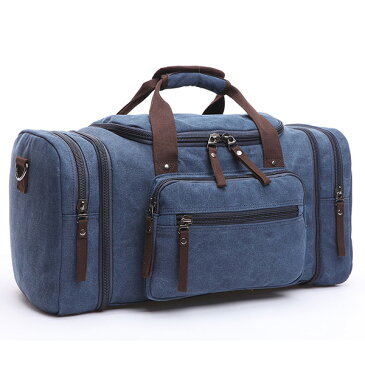 【300円クーポン配布中】Perfectbag ボストンバッグ 底防滑ゴム付き トートバッグ 2WAY ショルダーバッグ 高級キャンバス 帆布 ズック メンズ 肩掛け 手提げ 出張 旅行鞄かばん 4日3泊 5色選CA1004