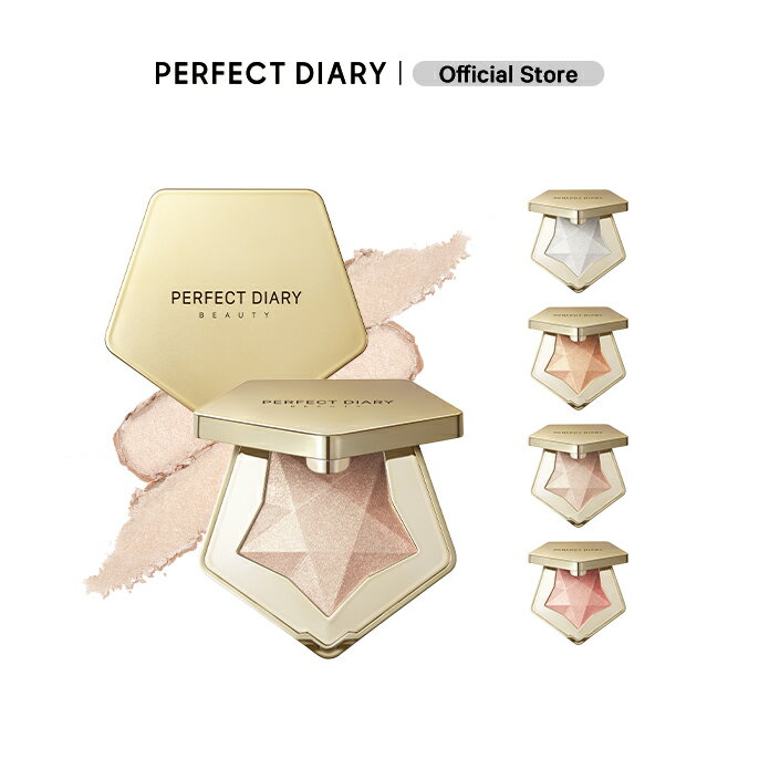 PERFECT DIARY パーフェクトダイアリー ハイライト発色密着パールハイライター 美肌 小顔 立体感 スターダストダイヤモンド ハイライター ルミナイザー キラキラ ライトスカペード フェースパウダー ギフト 7g【送料無料】のサムネイル