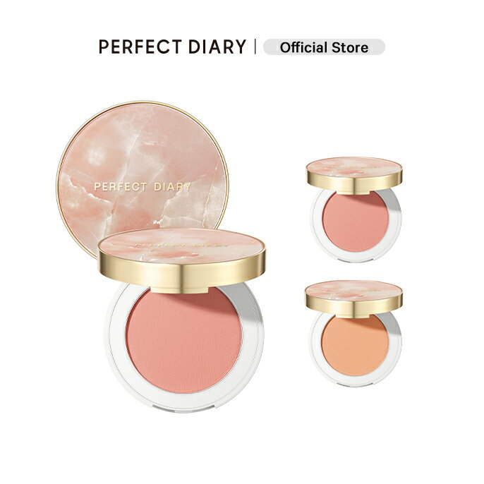 PERFECT DIARY パーフェクトダイアリー 原石 ソフト チークカラー ブラッシュ ブラッシャー ナチュラル 透明感 ピンク チーク パウダー 4g