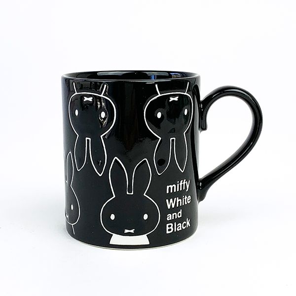 miffy ミッフィーホワイト＆ブラックマグ ブラック マグ マグカップ 食器 グッズ