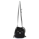 ミッフィー miffy 巾着ショルダーバッグ フェイスブラック ブラック(3)
