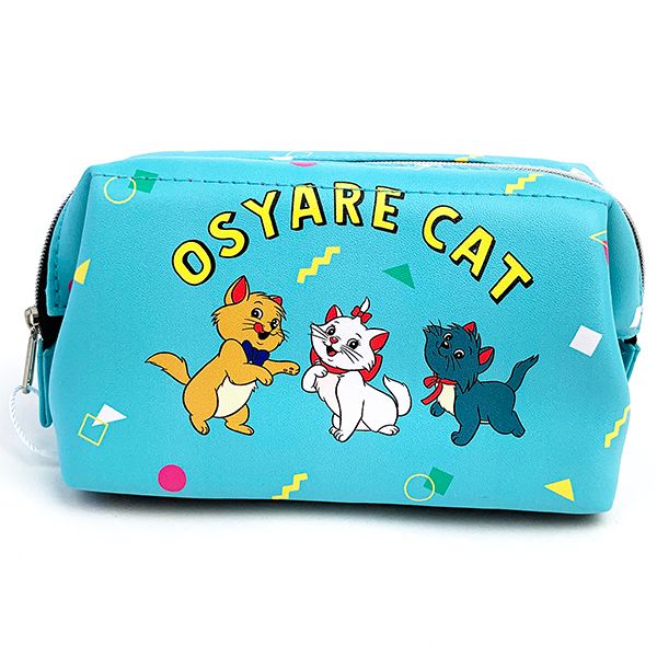 おしゃれキャット マリー ベルリオーズ トゥルーズ マリー BL ポーチ 化粧ポーチ ペンポーチ がま口 ブルー グッズ (MCOR)のサムネイル