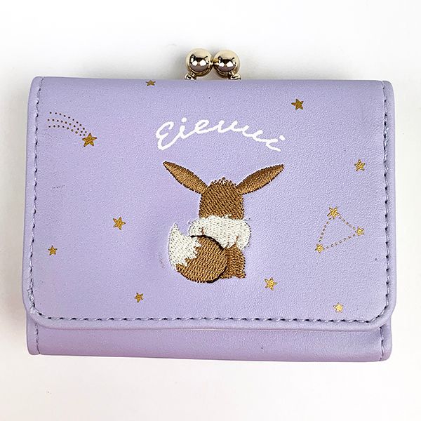 ポケットモンスター イーブイ コンパクトサイフ 財布 コンパクトサイフ 三つ折り財布 コインケース 紫 グッズ (MCOR) クリスマス プレゼント ギフト 誕生日 新年会 忘年会 送別会 イベント ラッピング可のサムネイル