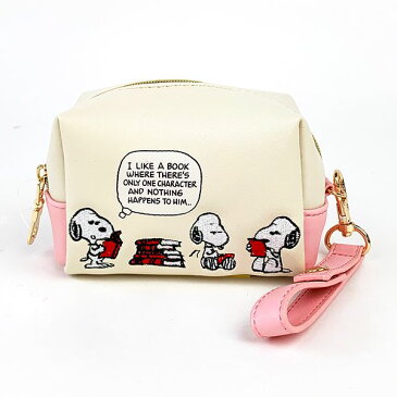 PEANUTS スヌーピー ミニミニポーチ ブック刺繍SN グッズ (MCOR)