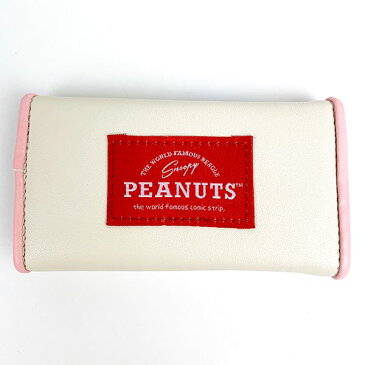 スヌーピー PEANUTS キーケース ブック刺繍 スヌーピー ケース 鍵入れ グッズ ベージュ (MCOR)