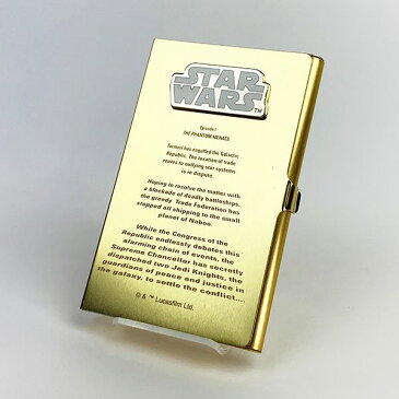 スターウォーズ カードケース オープニングロール ケース 名刺入れ 金 グッズ (MCOR)