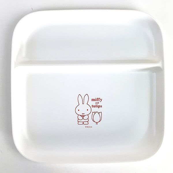 ミッフィー チューリップ miffy and tulips スクエアプレート プレート 食器 キッチン お皿 日本製 (MCOR)のサムネイル