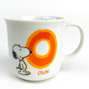 スヌーピー イニシャルマグカップ コップ(O)キッチンSNOOPY