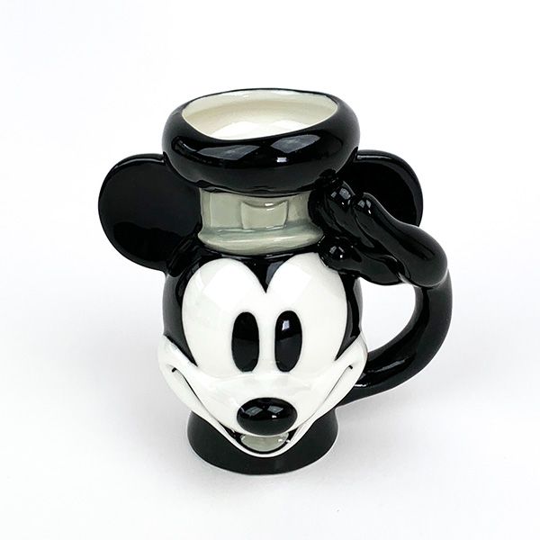 ディズニー100周年 ミッキー 蒸気船ウィリー3Dマグ STEAMBOAT WILLIE Disney コップ