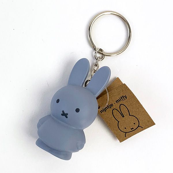 ミッフィー miffy キーチェーン キーホルダー シルバーブルー マスコット